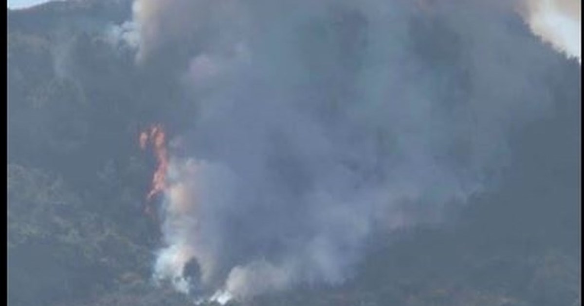 Αίγιο: Σε εξέλιξη φωτιά στην περιοχή Άμπελος - Εκτός κινδύνου ο οικισμός