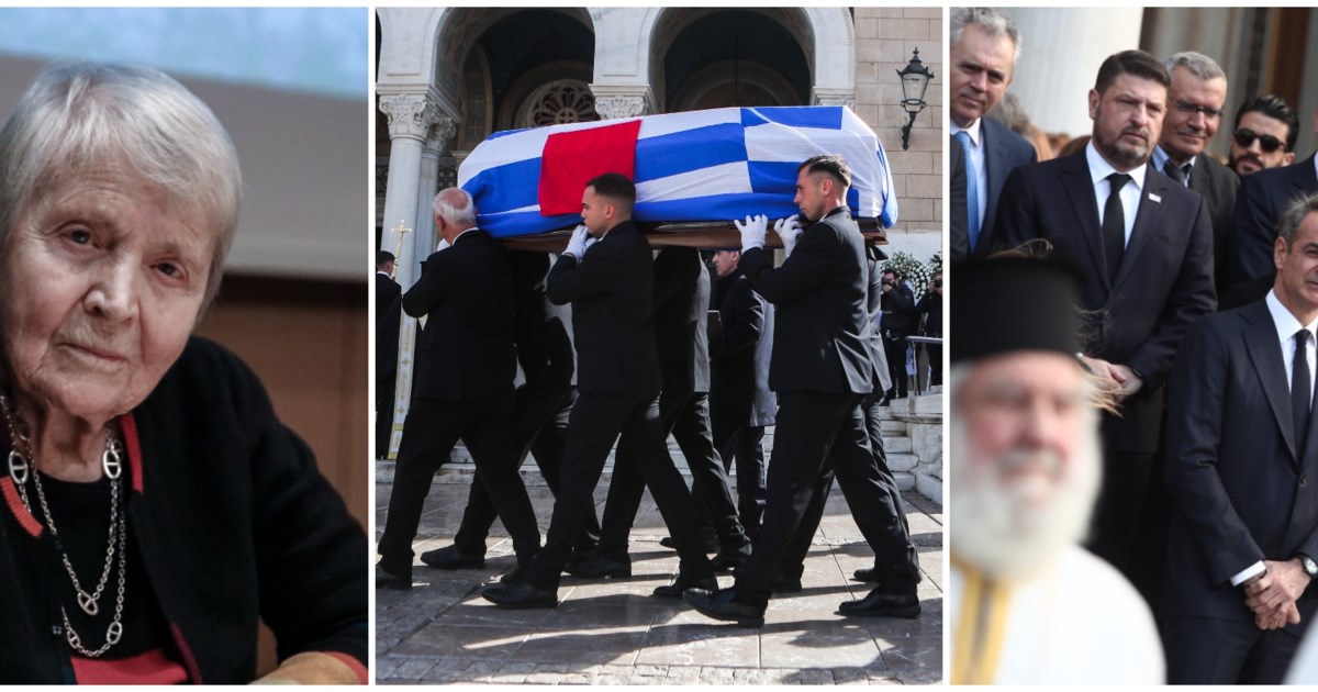 Ελένη Γλύκατζη - Αρβελέρ: Συγκινημένη στην κηδεία η κόρη της, Μαρί Ελέν - εικόνα 2