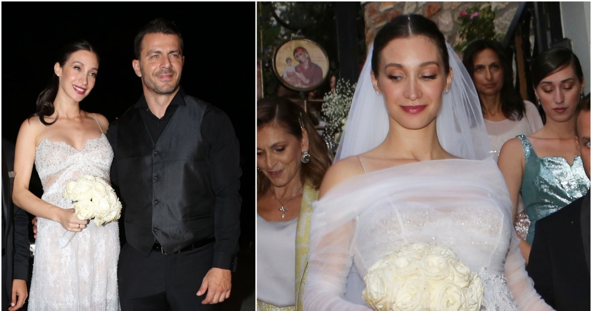 Φαίη Σκορδά: Η κομψή εμφάνιση στον γάμο του Αγγελόπουλου με φθινοπωρινό σατέν σύνολο