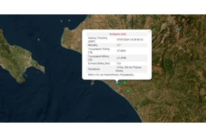 Σεισμός 3,8 Ρίχτερ λίγο έξω από τον Πύργο