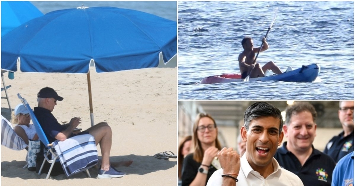 Οι διακοπές του Τζο Μπάιντεν: Στην παραλία με το καρεκλάκι του και το φιλί στον ...αέρα - εικόνα 4