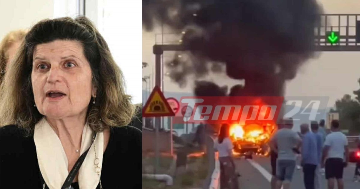 Σοβαρό τροχαίο στην Εύβοια - Αυτοκίνητο ανατράπηκε και έπιασε φωτιά - Δύο τραυματίες