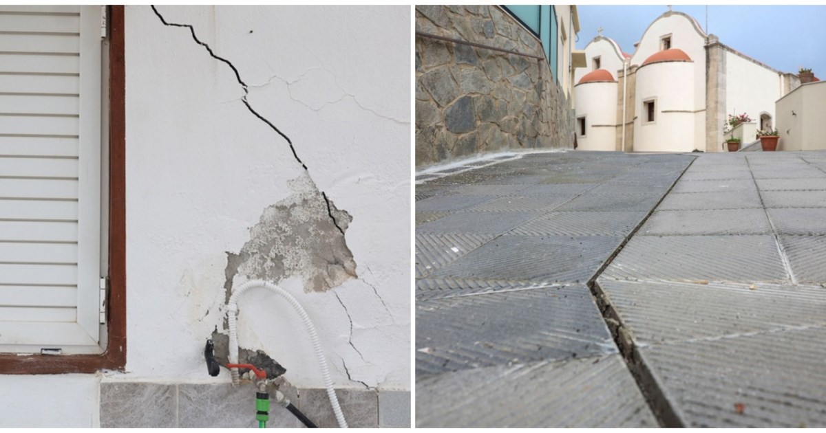 Ροπωτό Τρικάλων: Αυτοψία στο χωριό που βουλιάζει από τις καθιζήσεις - Η εκκλησία που έχει πάρει κλίση [βίντεο]