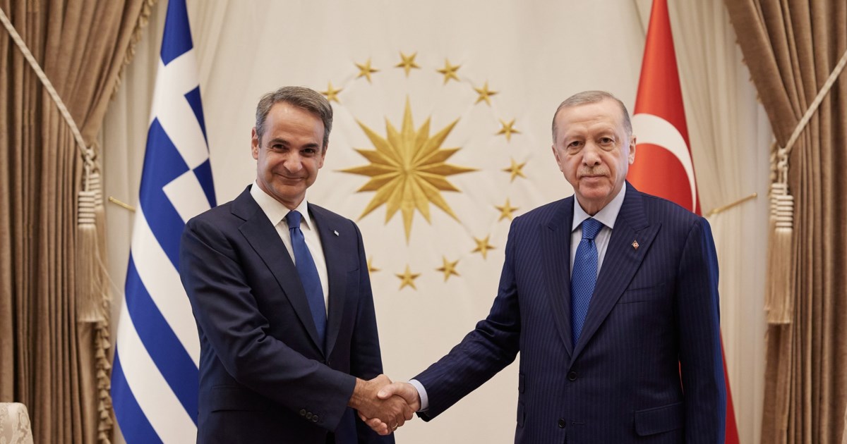 Άγκυρα: Σε εξέλιξη η συνάντηση Μητσοτάκη με Ερντογάν στο προεδρικό Μέγαρο