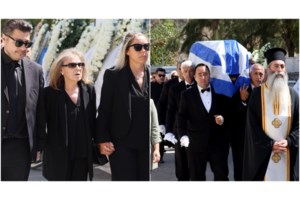 Συγκινημένος ο Λάμπρος Κωνσταντάρας στην κηδεία του πατέρα του: "Μακάρι να επέστρεφε για λίγο, να έβλεπε όλα αυτά"