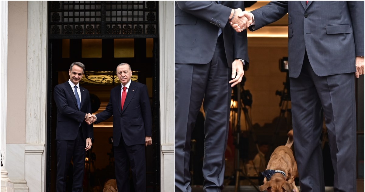 Επίσκεψη Ερντογάν: Η στιγμή που ο διερμηνέας... μπερδεύει τον Κυριάκο με τον Κωνσταντίνο Μητσοτάκη [βίντεο]