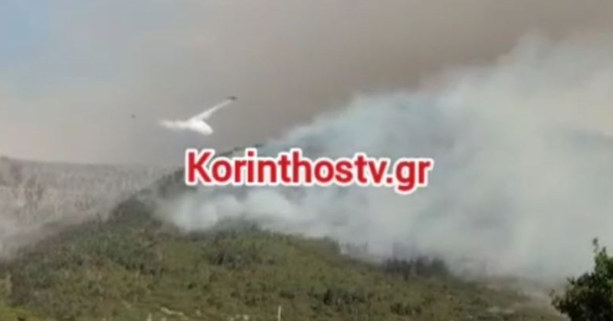 Φωτιά στην Ορεινή Κορινθία: Δεύτερη ολονύχτια μάχη με αναζωπυρώσεις και διάσπαρτες εστίες