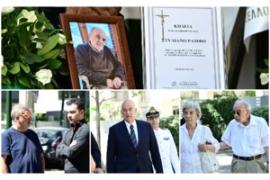 Νίκος Καλογερόπουλος: Θρήνος στην κηδεία του αγαπημένου ηθοποιού - Συγγενείς και φίλοι τον αποχαιρετούν στο Α’ Νεκροταφείο - εικόνα 19