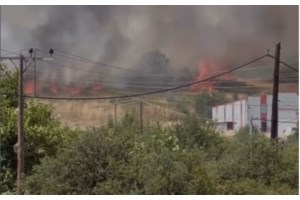 Φωτιά τώρα στη Μαριολάτα Φωκίδας - Επιχειρούν τρία εναέρια μέσα