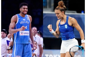 Συνάντηση "κορυφής": Ο Ροντινέι με τον Γιάννη Αντετοκούνμπο στο Charles Antetokounmpo Family Foundation