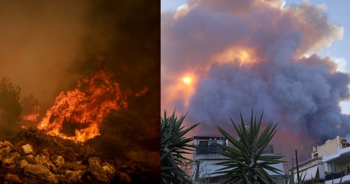 Φωτιά στη Μακρακώμη: Δύσκολη η κατάσταση με τα πύρινα μέτωπα - Μήνυμα από το 112