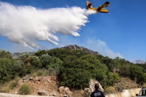 Φωτιά στη Μεσσηνία: Σηκώθηκαν εναέρια μέσα για να τεθεί υπό έλεγχο