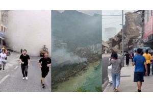 Χάος στην Κίνα: Τουλάχιστον 10 νεκροί από καταρρακτώδεις βροχές - Κτίρια κατέρρευσαν και χιλιάδες εγκατέλειψαν τα σπίτια τους