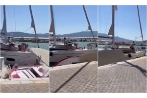 Ερέτρια: Ταχύπλοο "καρφώθηκε" σε αγκυροβολημένο ιστιοφόρο - Δύο τραυματίες
