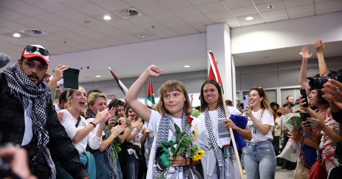 Γκρέτα Τούνμπεργκ από το "Ελ. Βενιζέλος": "Διαπράττεται γενοκτονία στη Γάζα μπροστά στα μάτια μας" [βίντεο] - εικόνα 2