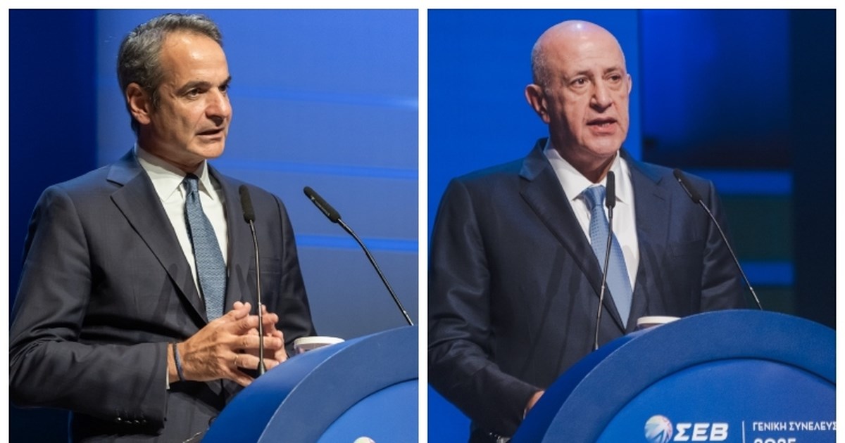 ΣΕΒ: Χωρίς μήνυμα για την ενέργεια η ομιλία Μητσοτάκη - Συνεχίζει να κρούει τον κώδωνα του κινδύνου ο Σπύρος Θεοδωρόπουλος