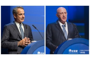 ΣΕΒ: Χωρίς μήνυμα για την ενέργεια η ομιλία Μητσοτάκη - Συνεχίζει να κρούει τον κώδωνα του κινδύνου ο Σπύρος Θεοδωρόπουλος