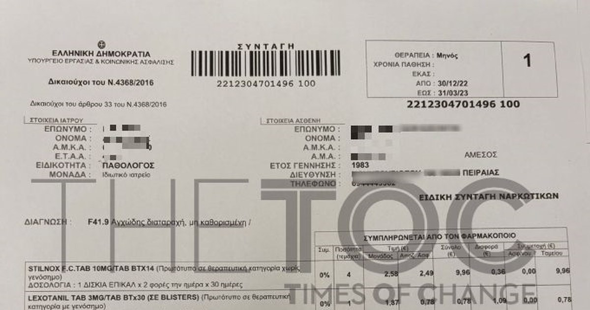 Πώς "ψάρευε" ΑΜΚΑ το κύκλωμα με τις παράνομες συνταγογραφήσεις - Πρωταγωνιστές της απάτης ένας λογιστής κι ο γείτονάς του