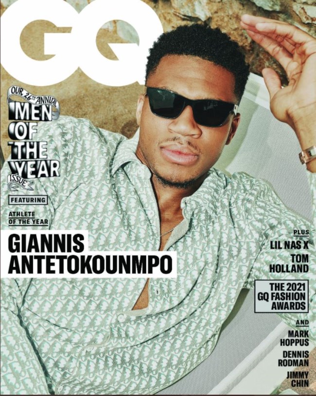 Γιάννης Αντετοκούνμπο: Το περιοδικό GQ τον χαρακτήρισε καλύτερο αθλητή του 2021