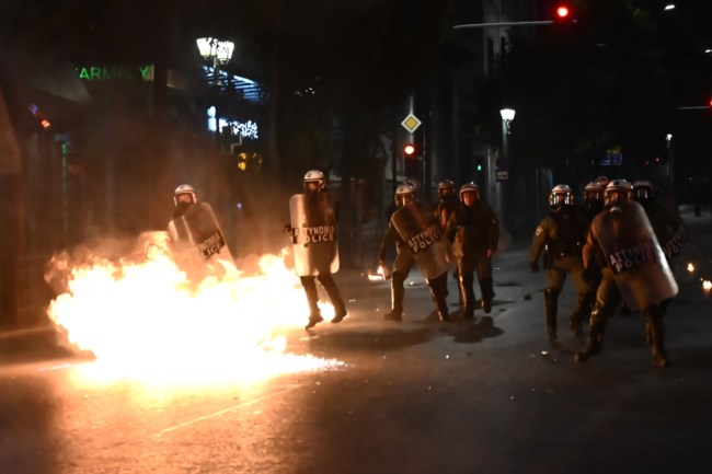 Επεισόδια Σύνταγμα Τέμπη