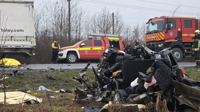 Τραγωδία στη Ρουμανία: 7 νεκροί σε τροχαίο με οπαδούς του ΠΑΟΚ - Η στιγμή της σύγκρουσης φορτηγού με βανάκι [βίντεο]