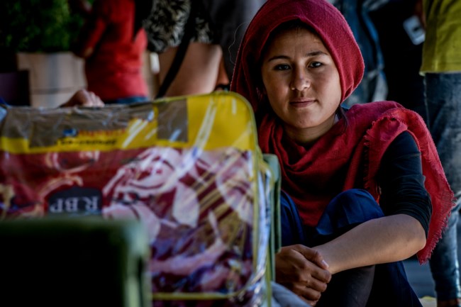 πρόσφυγες στην πλατεία Βικτωρίας