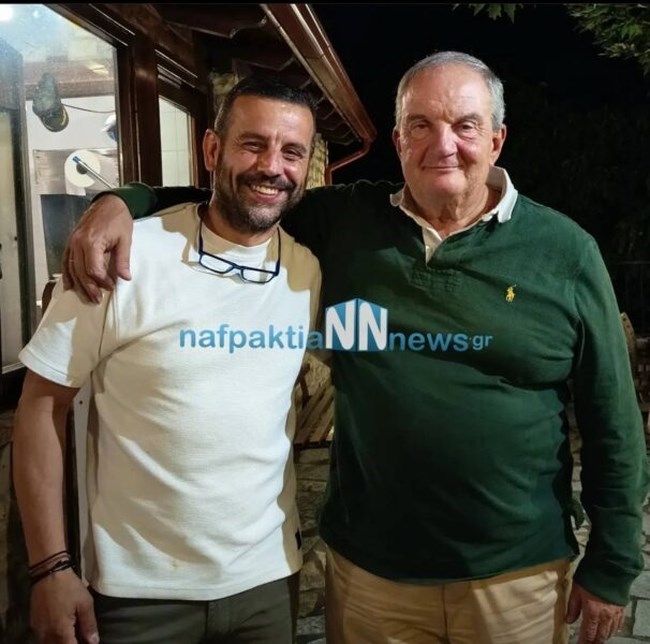 Στην Ορεινή Ναυπακτία ο πρώην πρωθυπουργός Κώστας Καραμανλής - Εφαγε σε ταβέρνα στην Ανω Χώρα