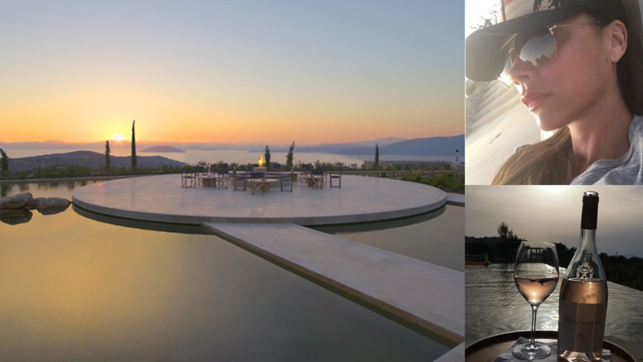 Οι Μπέκαμ στην Ελλάδα: Το καυτό λευκό σορτσάκι της Βικτόρια, ο Ντέιβιντ και το μοναδικό ελληνικό ηλιοβασίλεμα [Εικόνες] - εικόνα 4