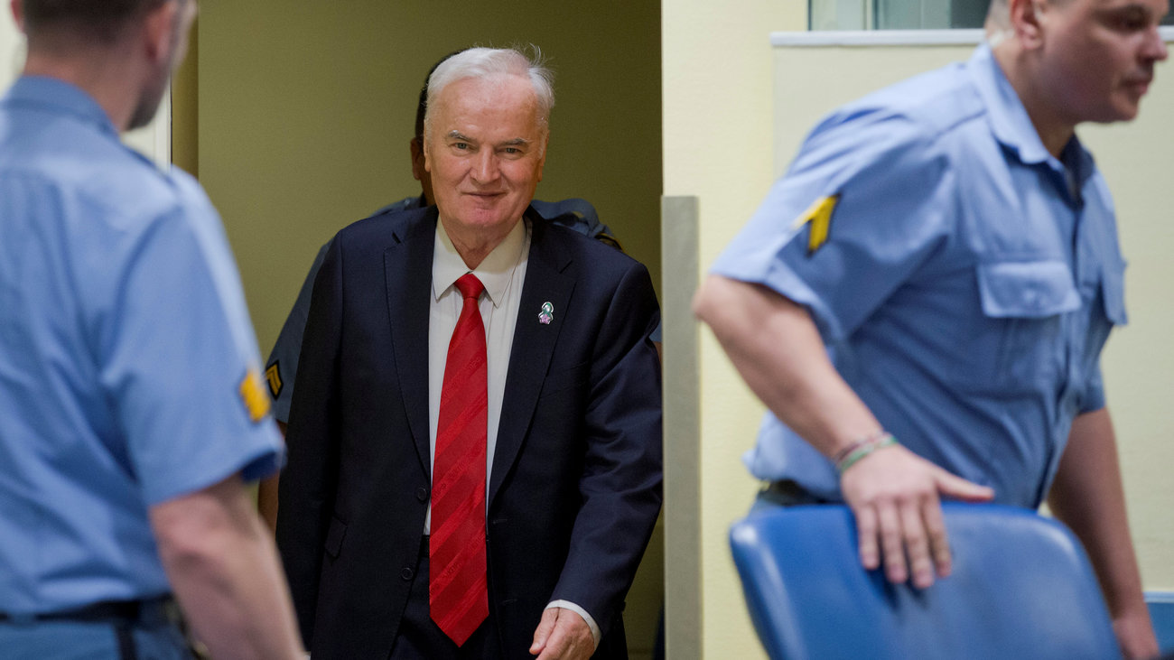 Δικαστήριο Ηνωμένων Εθνών: Η ώρα της κρίσης για τον Σερβοβόσνιο στρατηγό Ράτκο Μλάντιτς