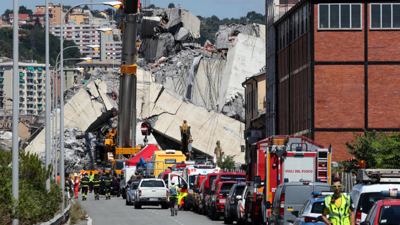 Η νέα γέφυρα της Γένοβας ορθώνεται πλέον, πάνω από την τραγωδία και τον κορονοϊό
