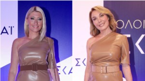 Τατιάνα Στεφανίδου: Κατάξανθη, με απίθανο σούπερ μίνι φόρεμα και άνετες γόβες - εικόνα 5