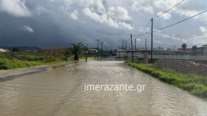 Σαρώνει η κακοκαιρία Byron: Πλημμύρες σε Ρόδο, Ζάκυνθο και Κρήτη - 112 για Μάνη, Ευρώτα και Πιερία
