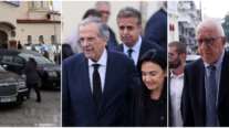 Συγκίνηση στην κηδεία του Δημήτρη Σταμάτη: Παρόντες o Αντώνης Σαμαράς και ο Νικήτας Κακλαμάνης [εικόνες]