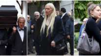 Κηδεία Γιώργου Νιάρχου: Συντετριμμένες η σύζυγος και η κόρη του σπουδαίου μαέστρου για το τελευταίο αντίο
