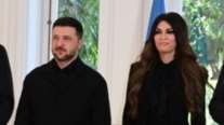 Συνάντηση Βολοντίμιρ Ζελένσκι με την Κίμπερλι Γκίλφοϊλ στην πρεσβεία της Ουκρανίας