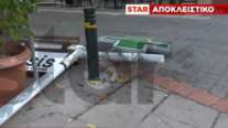 Πατήσια: Ξεκόλλησε ο σταυρός φαρμακείου και τραυμάτισε 15χρονη στο κεφάλι [βίντεο]