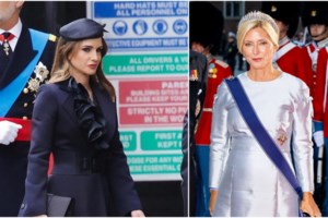 Τα κομψά μονόχρωμα looks της Ράνια & της Μπάιντεν: Safe και chic σε κόκκινο και royal blue - εικόνα 10