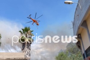 Σε ύφεση οι πυρκαγιές στην Ηλεία - Ξέσπασαν τρεις φωτιές μέσα σε μια ώρα