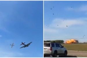 ΗΠΑ: Έξι νεκροί από σύγκρουση δύο στρατιωτικών αεροσκαφών του Β' Παγκοσμίου σε αεροπορική επίδειξη στο Ντάλας [βίντεο] - εικόνα 2