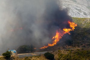 Φωτιά στο Κεντρί Ιεράπετρας  - Ισχυροί άνεμοι στην περιοχή, κινδυνεύουν σπίτια [βίντεο] - εικόνα 2