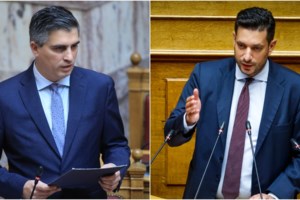 Κωνσταντίνος Κυρανάκης: Mε την έγκυο σύζυγό του, Ελένη Αθερινού, στην ορκωμοσία - εικόνα 3