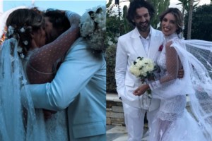 Το άψογο layering της Αθηνάς Οικονομάκου: Το υπερβολικά φαρδύ denim που συνδύασε με λιλά δαντελένιο μπουστιέ - εικόνα 8