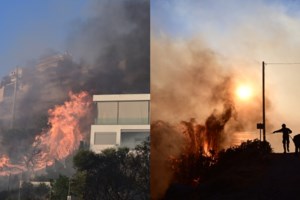 Φωτιά στη Σαρωνίδα: Συνεχείς αναζωπυρώσεις, δεν πρέπει να φύγει προς Ανάβυσσο - Το "στοίχημα" Ελλήνων και Ρουμάνων - εικόνα 2