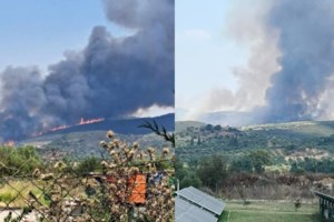 Φωτιά στη Σπάρτη: Βελτιωμένη εικόνα στο Δαφνί - Ολονύκτια μάχη με τις φλόγες σε διάσπαρτα μέτωπα