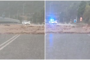 Καστοριά: Υπερχείλισε ο Αλιάκμονας στο Νεστόριο, καταστροφές στο χώρο του River party και στο χωριό Γράμμος [εικόνες] - εικόνα 2