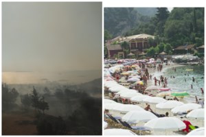 Η μάχη με τις φλόγες σε "κλικ": Συγκλονιστικές εικόνες από τα πύρινα μέτωπα σε Αττική και Λουτράκι - εικόνα 7