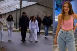 Τέμπη: "Δεν θα ξεχάσουμε το έγκλημα" - Με λευκά και κόκκινα λουλούδια για την Αγάπη οι συμφοιτητές της στην κηδεία - εικόνα 2