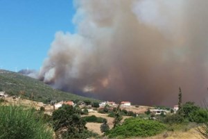 Μεγάλη φωτιά στα Φανάρια της Αρχαίας Κορίνθου - Εκκενώθηκε ο οικισμός Σολομός [Βίντεο - εικόνες] - εικόνα 6