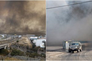 Φωτιά στην Πρέβεζα: Στη μάχη με τις φλόγες οι πυροσβέστες