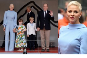 Πριγκίπισσα Σαρλίν - Πριγκίπισσα Γκαμπριέλα: Μαμά και κόρη με ασορτί looks σε μαύρο και γκρι - εικόνα 7